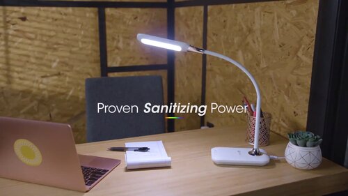 OttLite Enhance LED Sanitizing Desk Lamp USB Eliminates up to 99.9